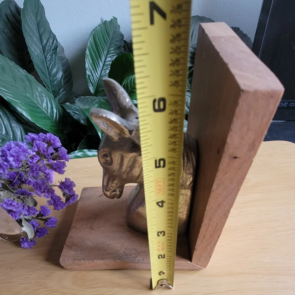 ASHLAND Gold Tone Horse Head Bookend - Picture 5 of 5